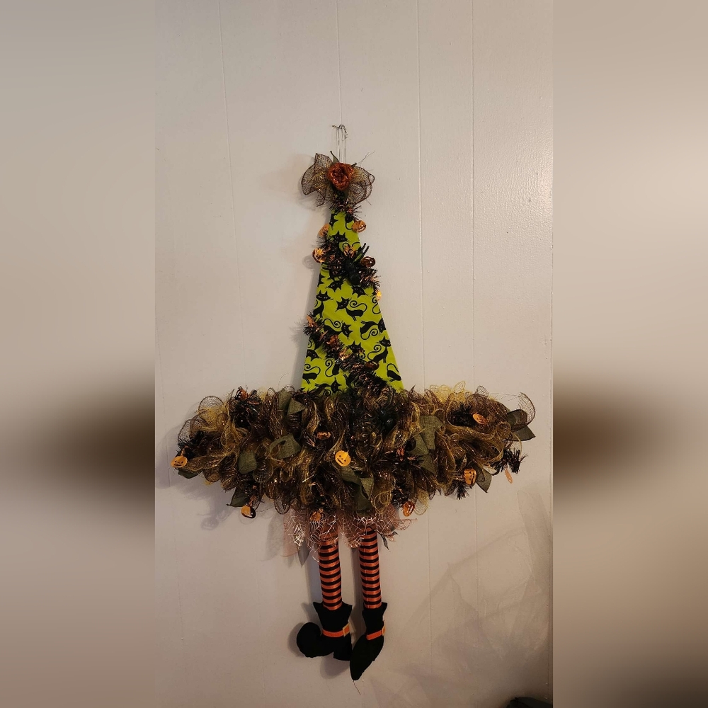 Handmade Wicltch Hat Wreath